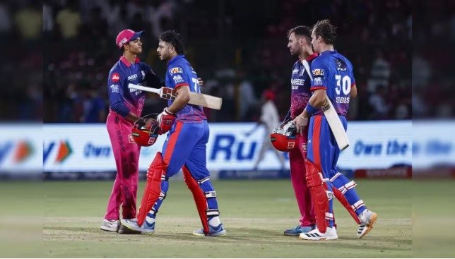 Rajasthan Royals vs Delhi Capitals Standings