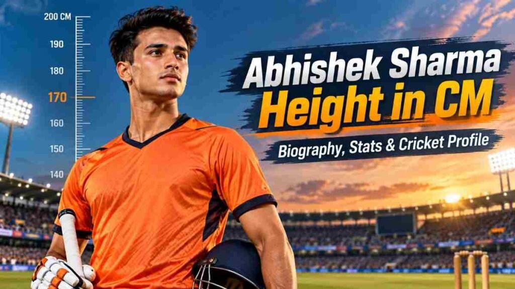 Abhishek Sharma Height in cm
