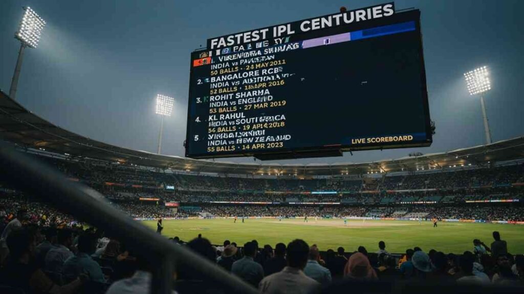 IPL Fastest Century List