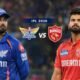 lucknow super giants vs punjab kings standings