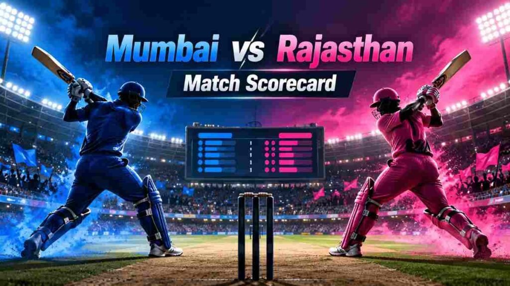 mumbai cricket team vs rajasthan cricket team match scorecard