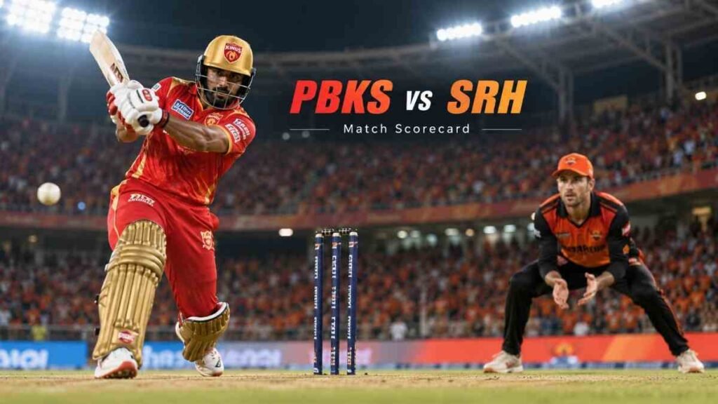 punjab kings vs sunrisers hyderabad match scorecard