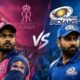 rajasthan royals vs mumbai indians timeline