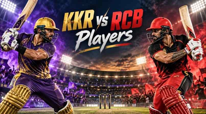 kolkata knight riders vs royal challengers bangalore players