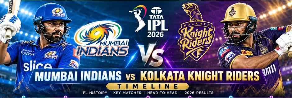 ai Indians versus Kolkata Knight Riders Timeline